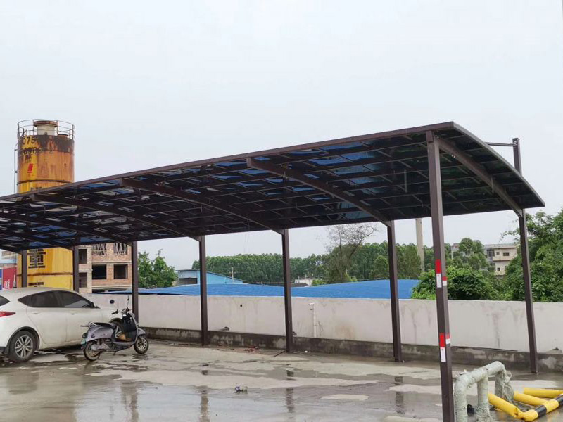 耐力板斜拉車棚